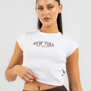 Forever 21 New York Graphic Baby Tee